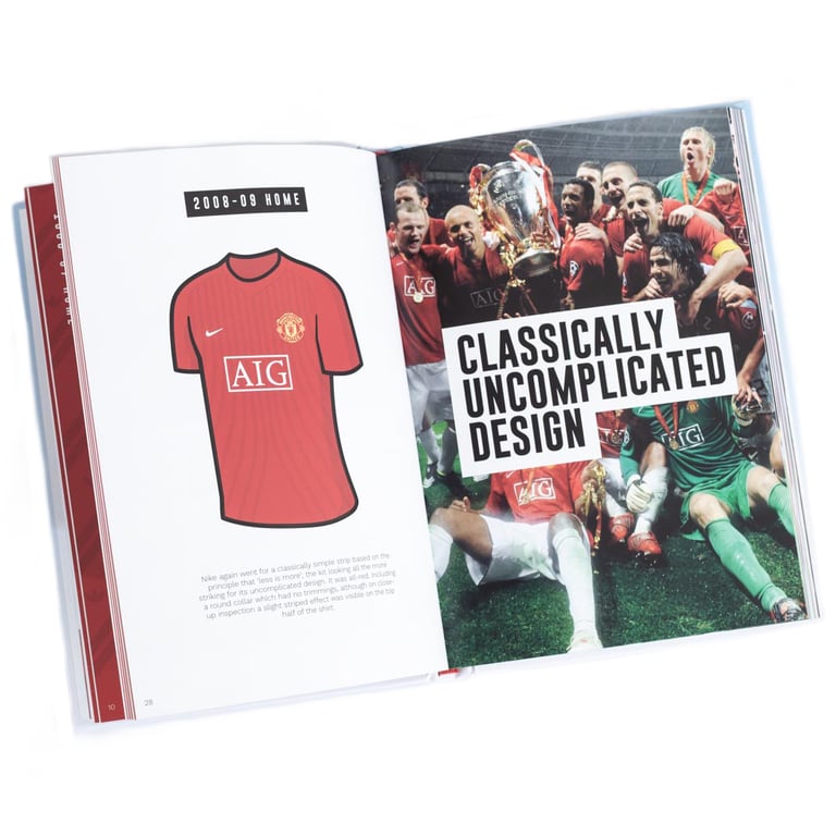 Manchester United Classic Kits Book: Iconic Football Shirts & Season Highlights