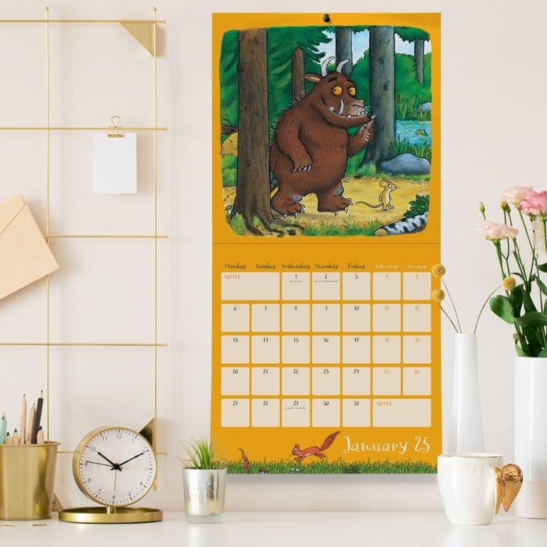 The Gruffalo Square Wall Calendar 2025 - Scary Creature Images for Kids