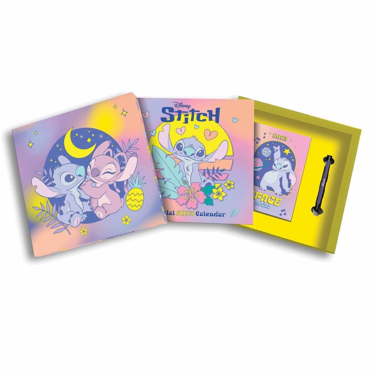 Lilo & Stitch 2025 Calendar and Diary Gift Set in Keepsake Box