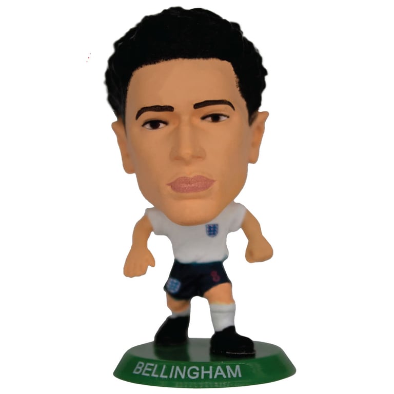 England FA SoccerStarz Jude Bellingham Collectable Figure - Classic Home Kit 5cm Tall