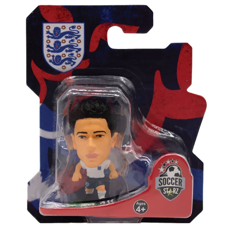 England FA SoccerStarz Jude Bellingham Collectable Figure - Classic Home Kit 5cm Tall