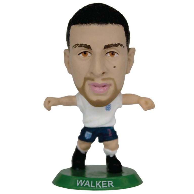England FA SoccerStarz Kyle Walker Collectible Figure - Classic Home Kit & Green Base