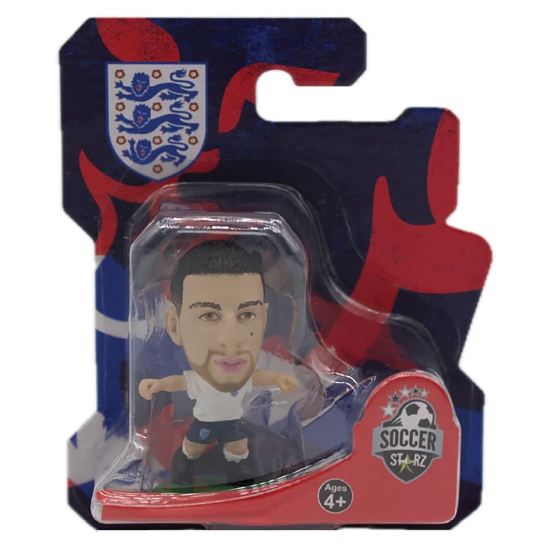 England FA SoccerStarz Kyle Walker Collectible Figure - Classic Home Kit & Green Base