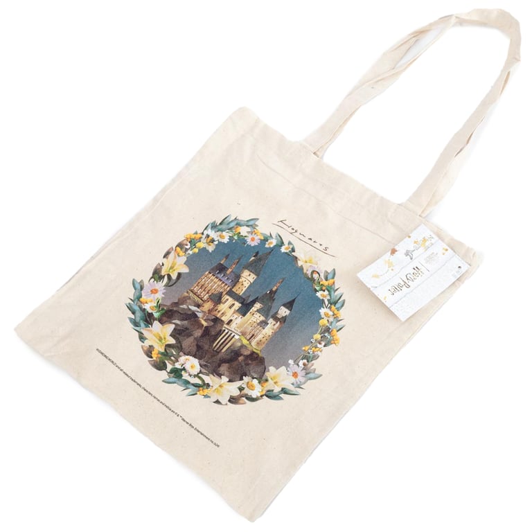 Harry Potter Hogwarts Castle 100 Cotton Canvas Tote Bag