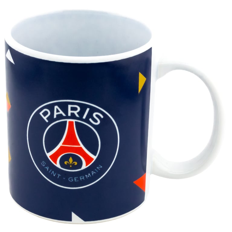Paris Saint Germain FC Ceramic Mug - Full Colour Crest Design with Kiln Fired Finish
