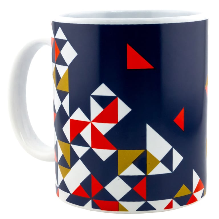 Paris Saint Germain FC Ceramic Mug - Full Colour Crest Design with Kiln Fired Finish