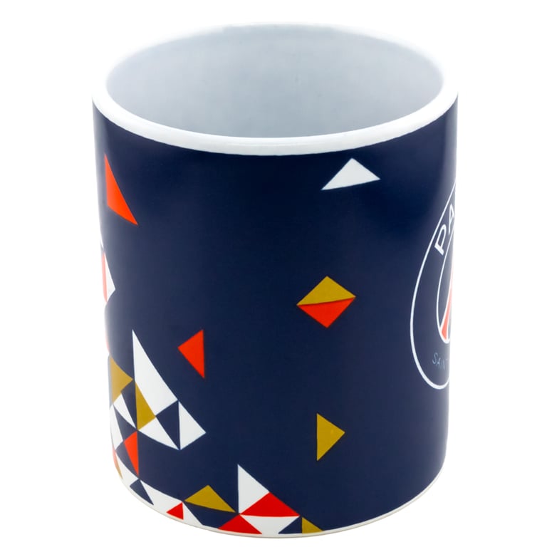 Paris Saint Germain FC Ceramic Mug - Full Colour Crest Design with Kiln Fired Finish