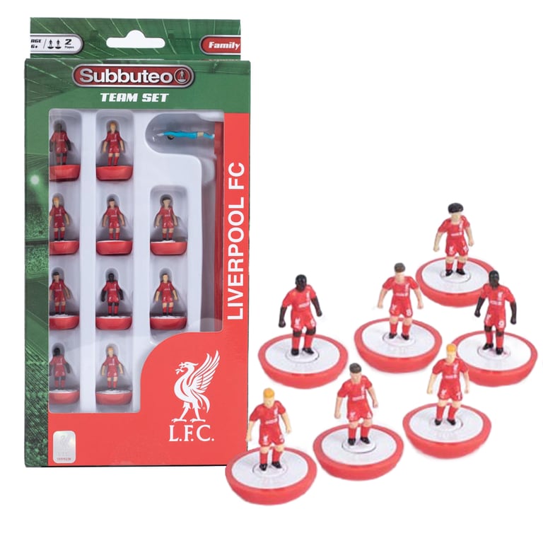 Liverpool FC Subbuteo Team - Compact 2 Player Table Football Game with Miniature Players