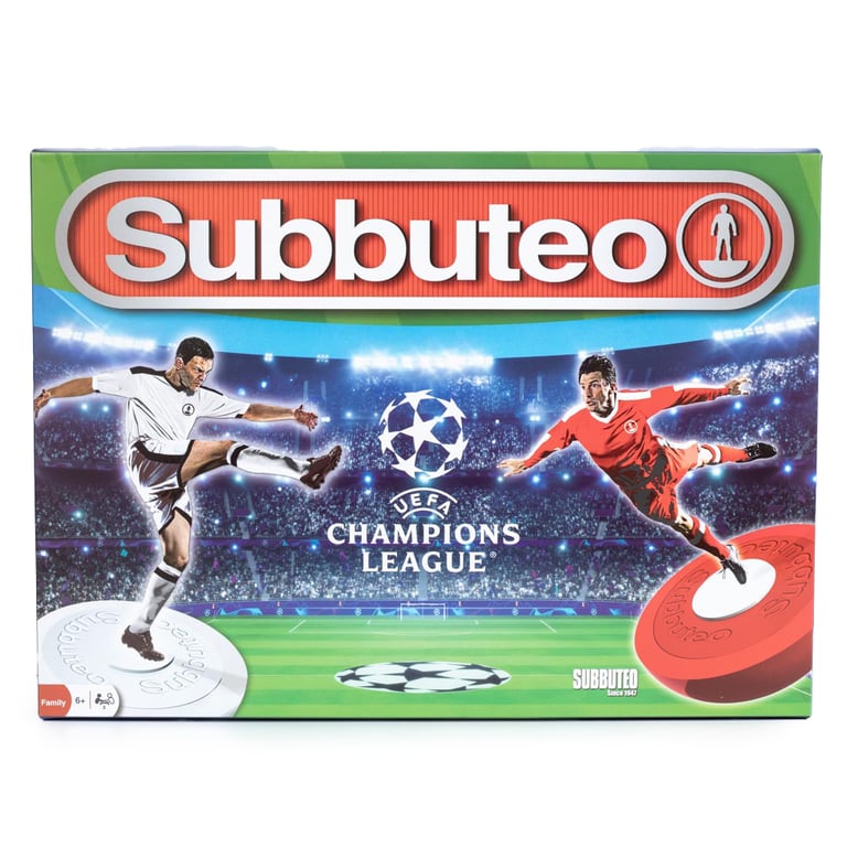UEFA Champions League Edition Subbuteo Main Game - High Quality Table Football Set with 20 Players and Strengthened Figures