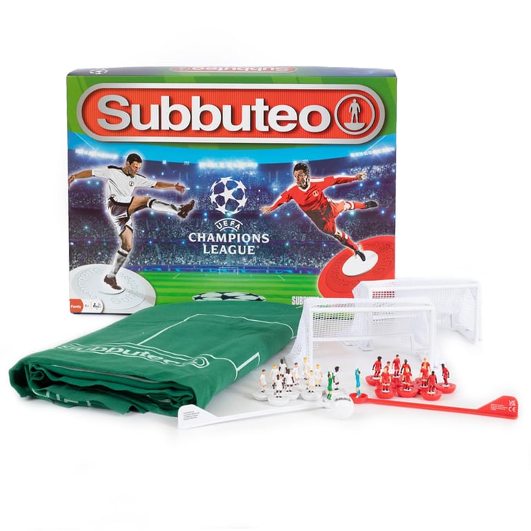 UEFA Champions League Edition Subbuteo Main Game - High Quality Table Football Set with 20 Players and Strengthened Figures