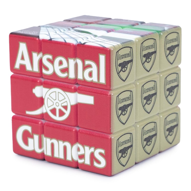 Arsenal FC Official 3x3 Rubiks Cube Puzzle for Kids & Fans