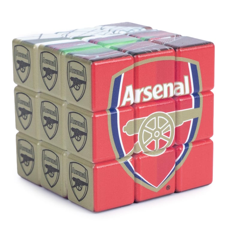 Arsenal FC Official 3x3 Rubiks Cube Puzzle for Kids & Fans
