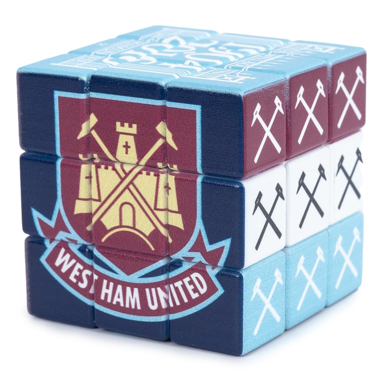 West Ham United FC 3x3 Hammers Image Rubiks Cube Puzzle Toy