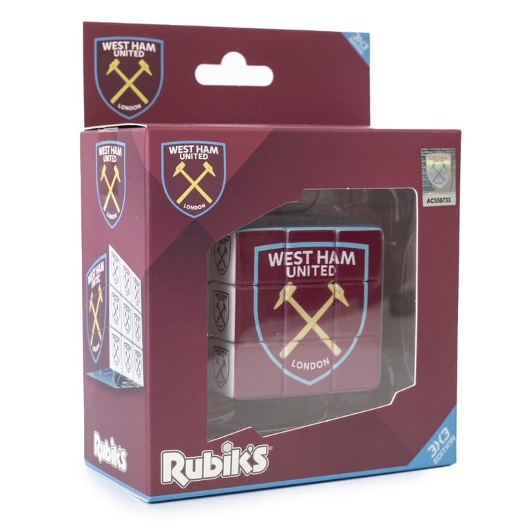 West Ham United FC 3x3 Hammers Image Rubiks Cube Puzzle Toy