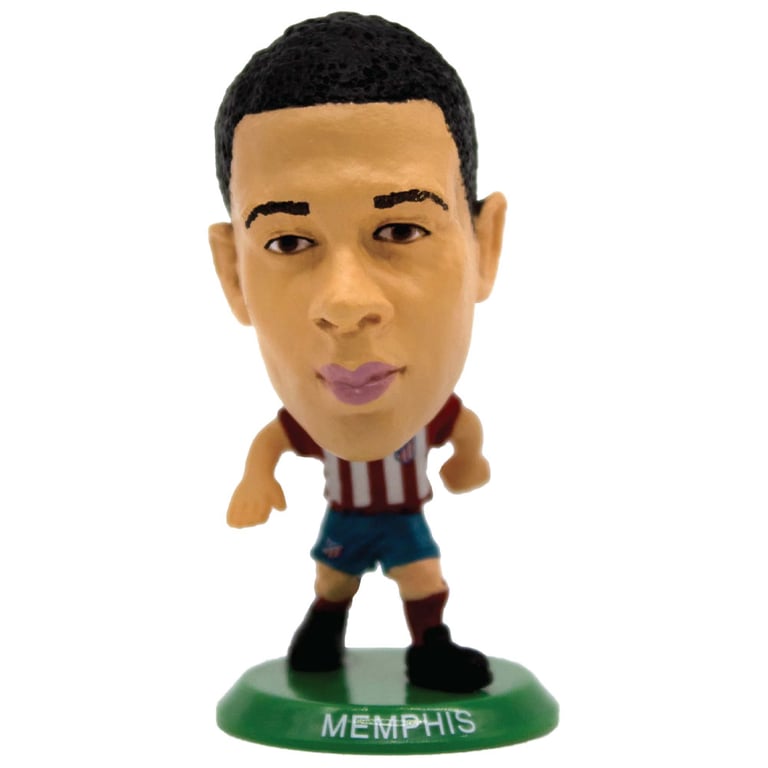 Atletico Madrid FC Memphis Depay Soccerstarz Collectible Figurine 5cm Tall Home Kit Statue