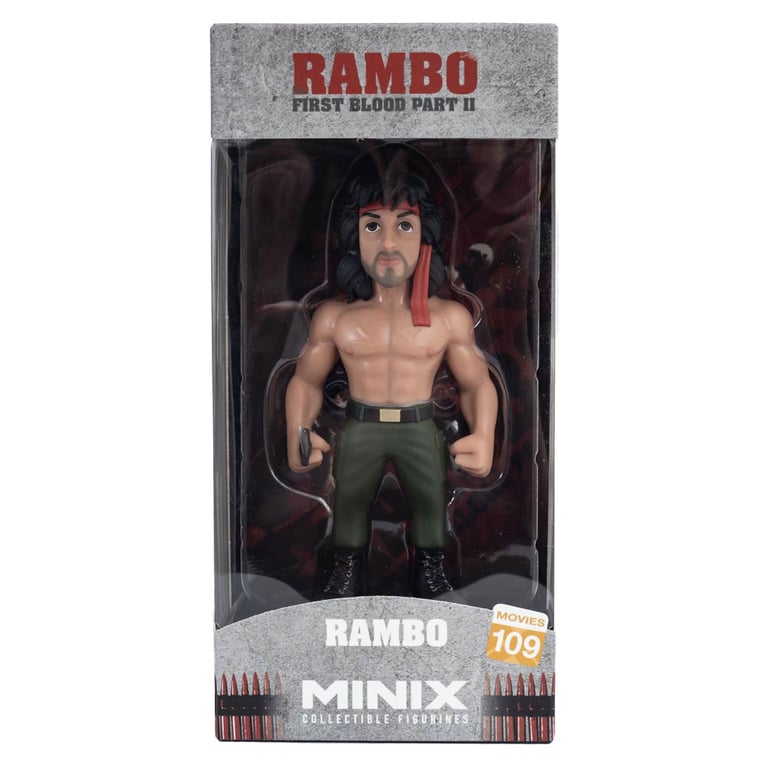 MINIX Rambo First Blood II Collectible Figurine with Bandana