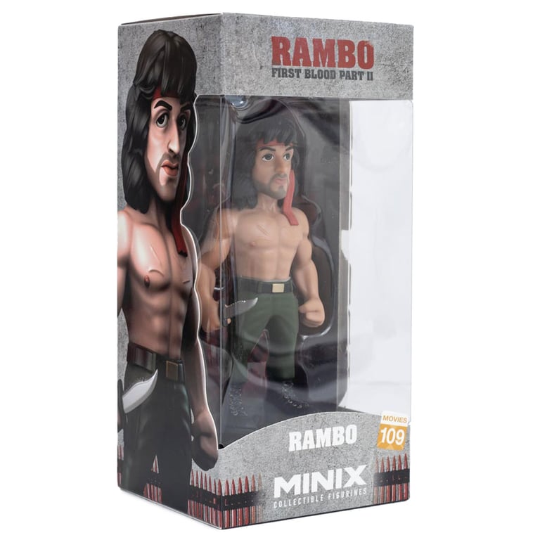 MINIX Rambo First Blood II Collectible Figurine with Bandana