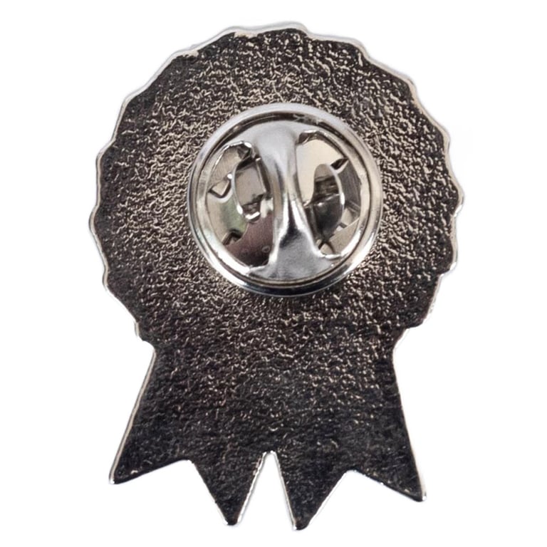 Manchester United FC Rosette Badge - Metal Alloy Pin Badge with Enamel Infill and Butterfly Clasp