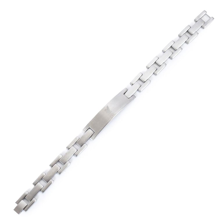 Liverpool FC Engraved Stainless Steel Club Crest Link Bracelet