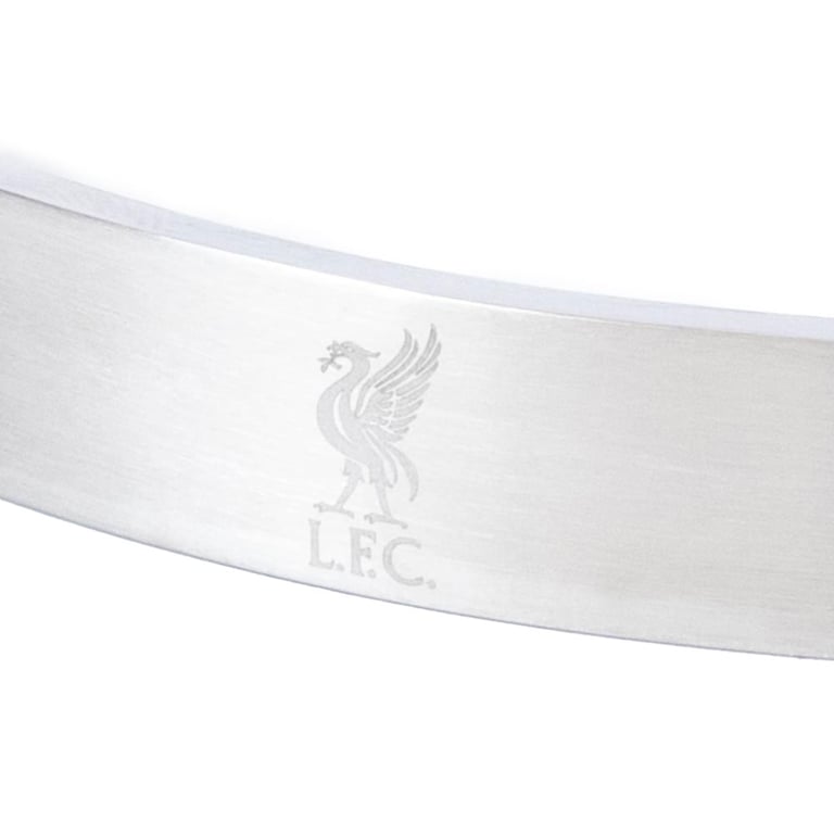 Liverpool FC Engraved Stainless Steel Club Crest Link Bracelet