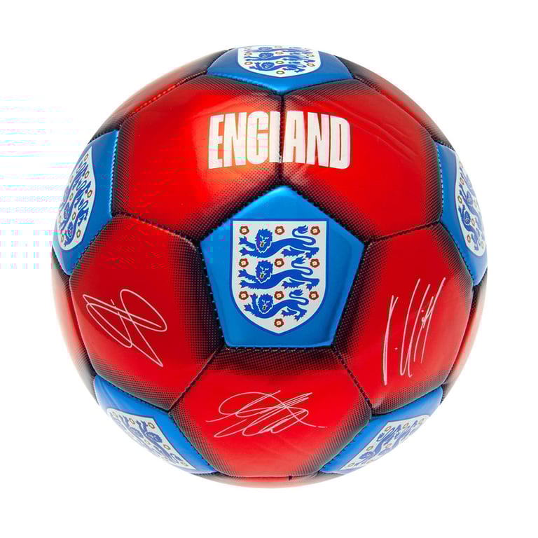 England FA Signature Skill Practice Red Blue Football Ball