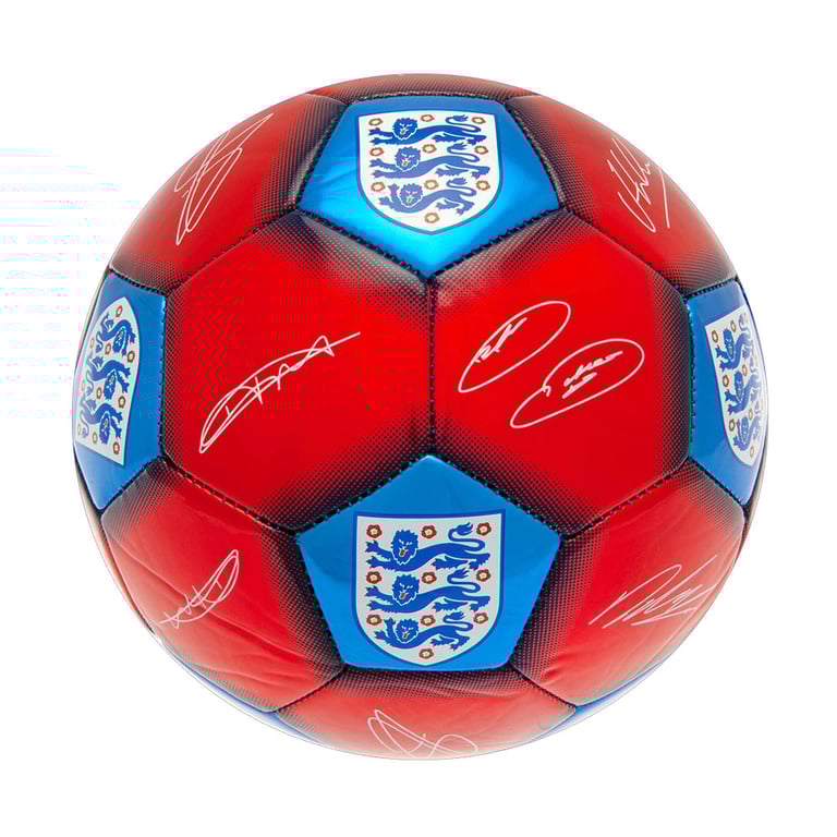 England FA Signature Skill Practice Red Blue Football Ball