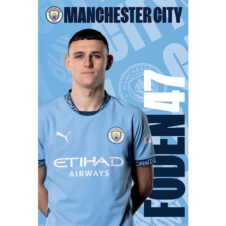 Manchester City FC Foden Poster 180 - High Resolution Gloss Paper Print