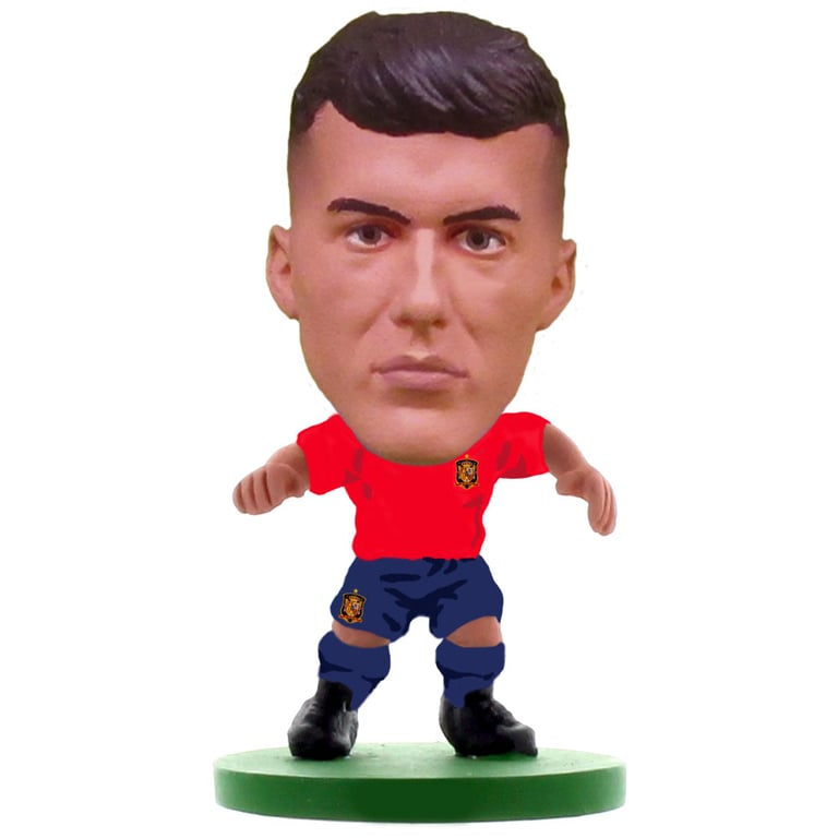 Spain SoccerStarz Rodri Collectible Figure (Home Kit) 5cm Tall with Green Base