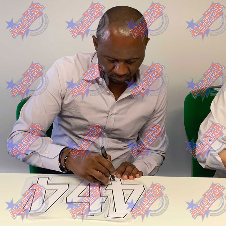 Arsenal FC Vieira Signed 2020-2021 Replica Shirt, Hand Signed by Patrick Vieira