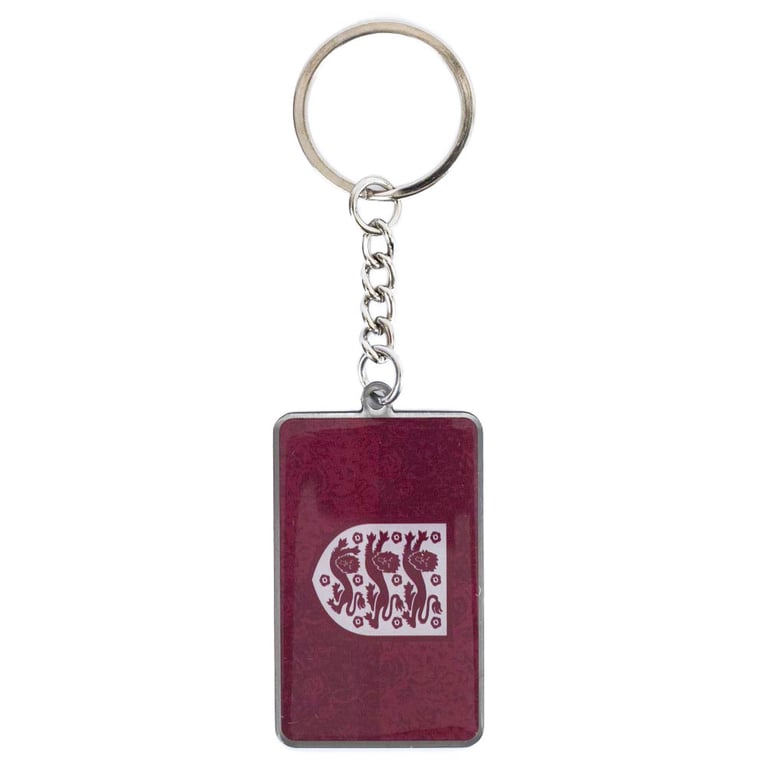 England FA Lionesses Metal Enamel Keyring - Official Team Keychain