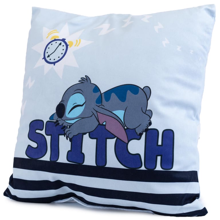 Lilo & Stitch Soft Velvety Cushion - 100 Polyester, Spot Clean