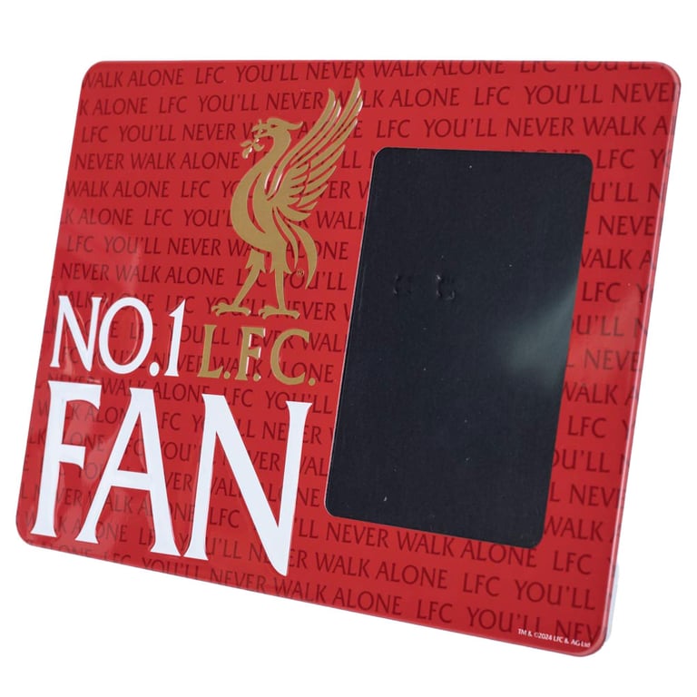 Liverpool FC No1 Fan Picture Frame Sign - Liverbird Crest and You ll Never Walk Alone Decor