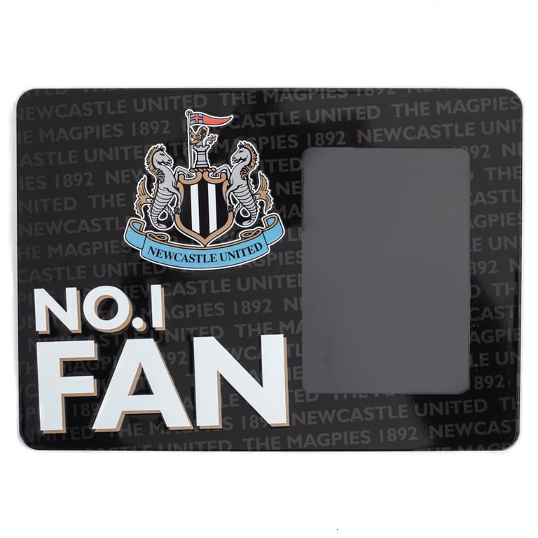 Newcastle United FC No1 Fan Picture Frame Sign - Official Crest and Photo Display