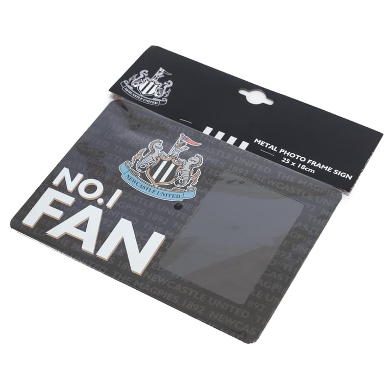 Newcastle United FC No1 Fan Picture Frame Sign - Official Crest and Photo Display