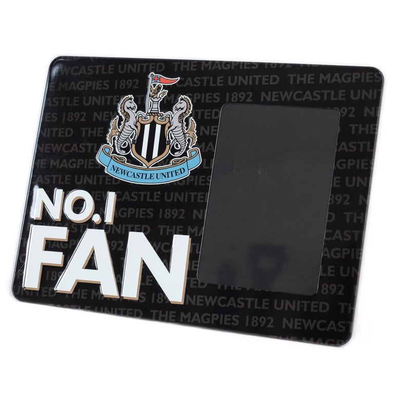 Newcastle United FC No1 Fan Picture Frame Sign - Official Crest and Photo Display