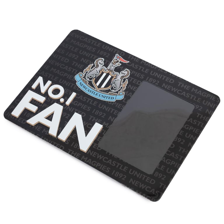 Newcastle United FC No1 Fan Picture Frame Sign - Official Crest and Photo Display