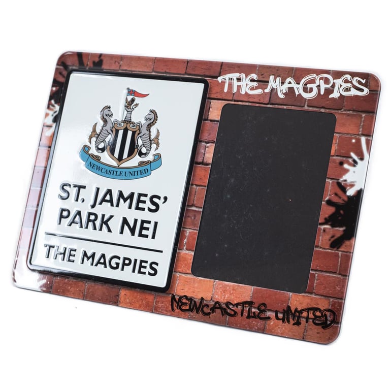 Newcastle United FC Metal Photo Frame - St James Park Sign Home Decor