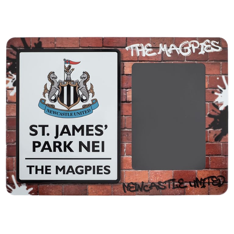 Newcastle United FC Metal Photo Frame - St James Park Sign Home Decor