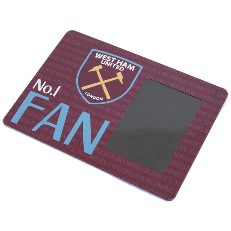 West Ham United FC No1 Fan Sign - Metal Photo Frame Home Decor