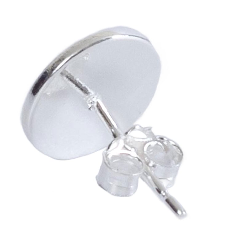 Manchester City FC Sterling Silver Crest Stud Earring