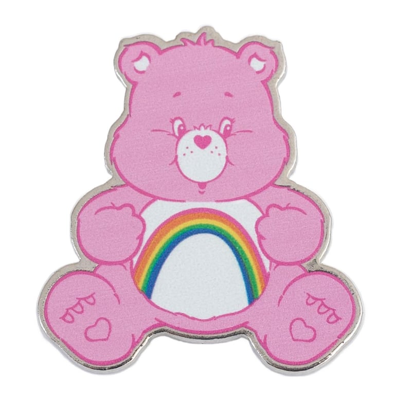 Care Bears Cheer Enamel Pin Badge - Rubber Push Fixing