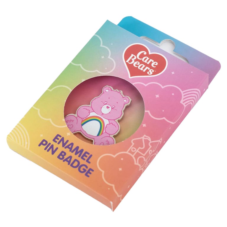 Care Bears Cheer Enamel Pin Badge - Rubber Push Fixing