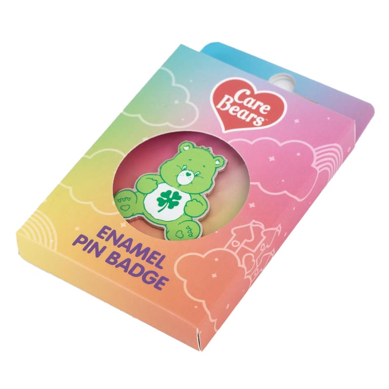 Care Bears Good Luck Enamel Pin Badge with Rubber Push Fixing