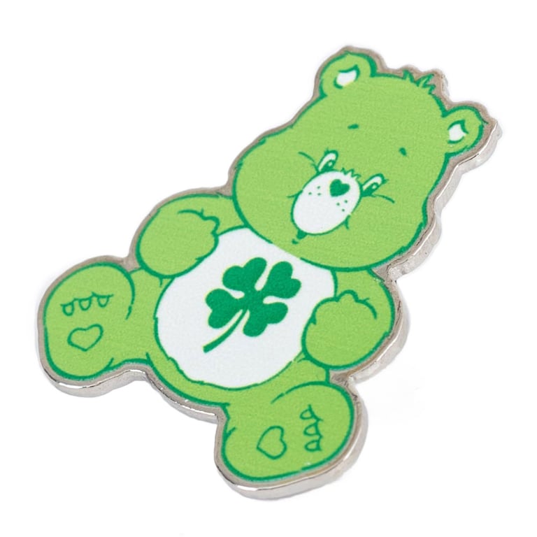 Care Bears Good Luck Enamel Pin Badge with Rubber Push Fixing