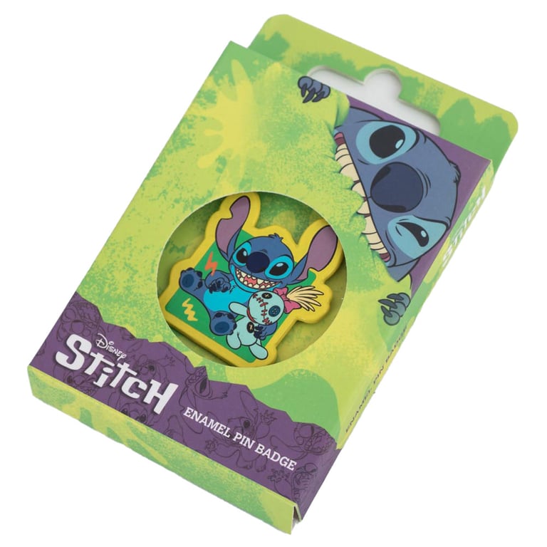 Lilo & Stitch Enamel Character Pin Badge - Collectible Rubber Pushback Pin