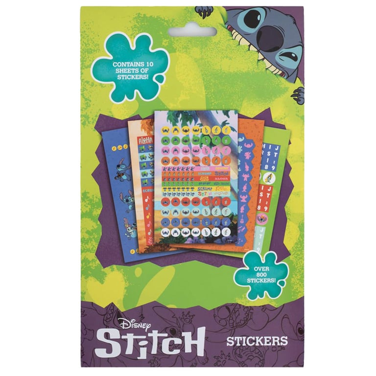 Lilo & Stitch 800pc Self-Adhesive Character Stickers Set