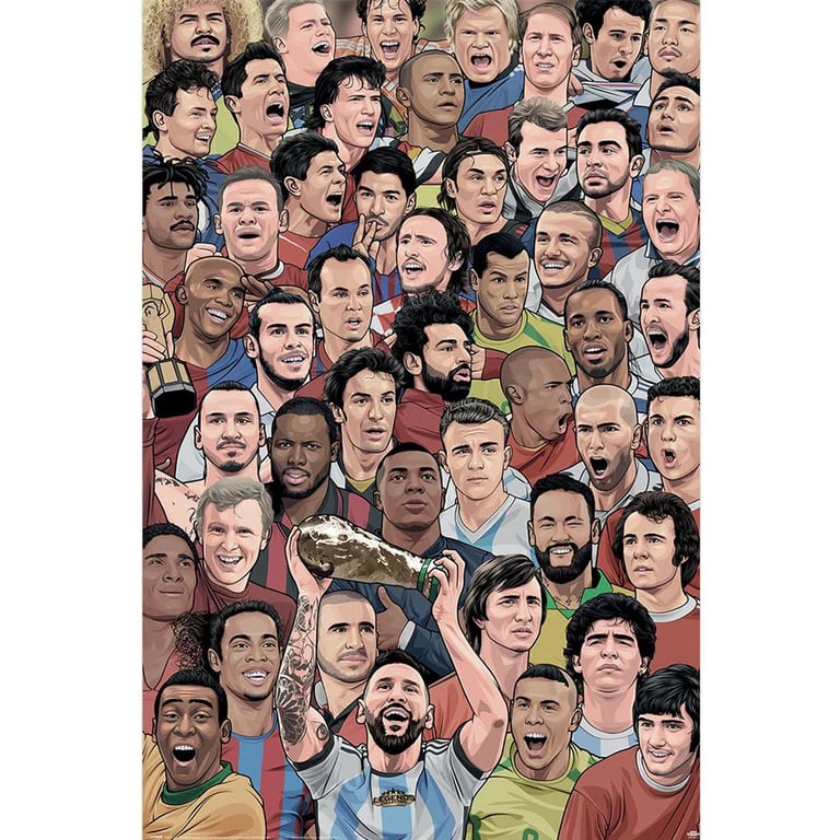 Legends Football s Greatest Poster 287 - High Resolution Artwork on Gloss Paper