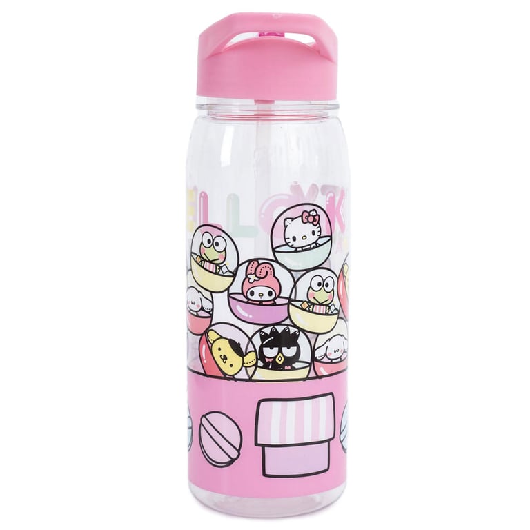 Hello Kitty Flip Top Insulated Drinks Bottle with Clear Spout and Screw Lid