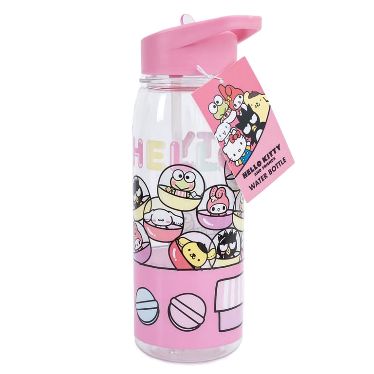 Hello Kitty Flip Top Insulated Drinks Bottle with Clear Spout and Screw Lid