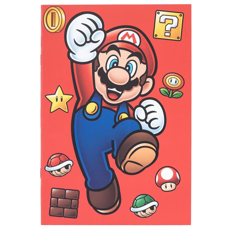 Super Mario A5 Graph Paper Notebook - Official Gaming Stationery